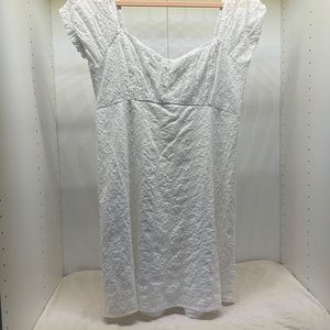 white hollister dress